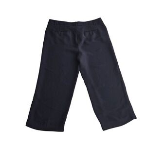 Talbots Womens Navy Blue Wide Leg Cropped Flowy Capri Pants Size 16/18 Polyester